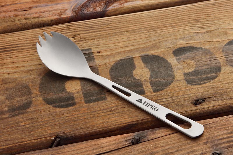 Titanium spork